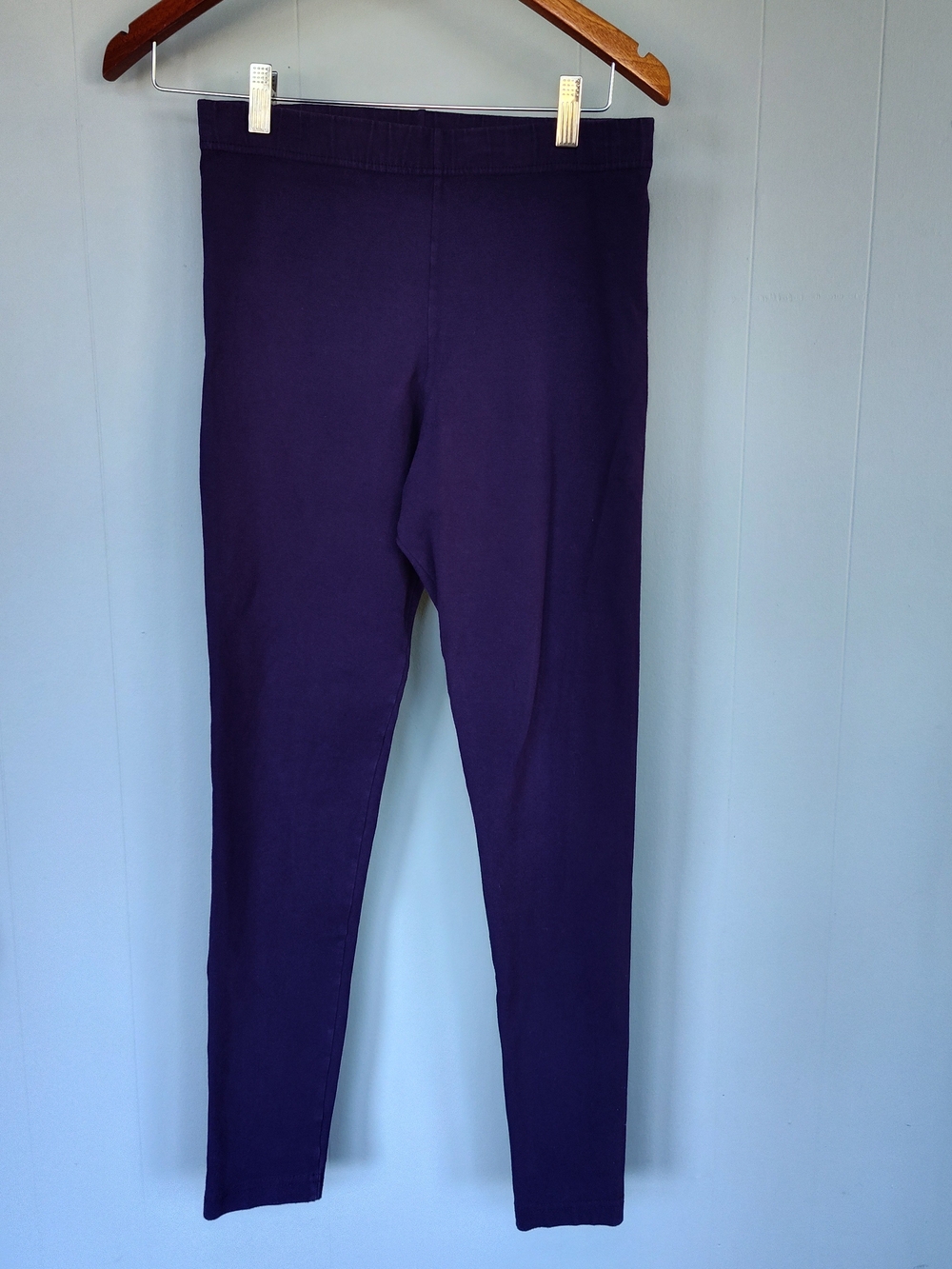 Vintage Purple High-Waist Stretch Leggings - Made in USA